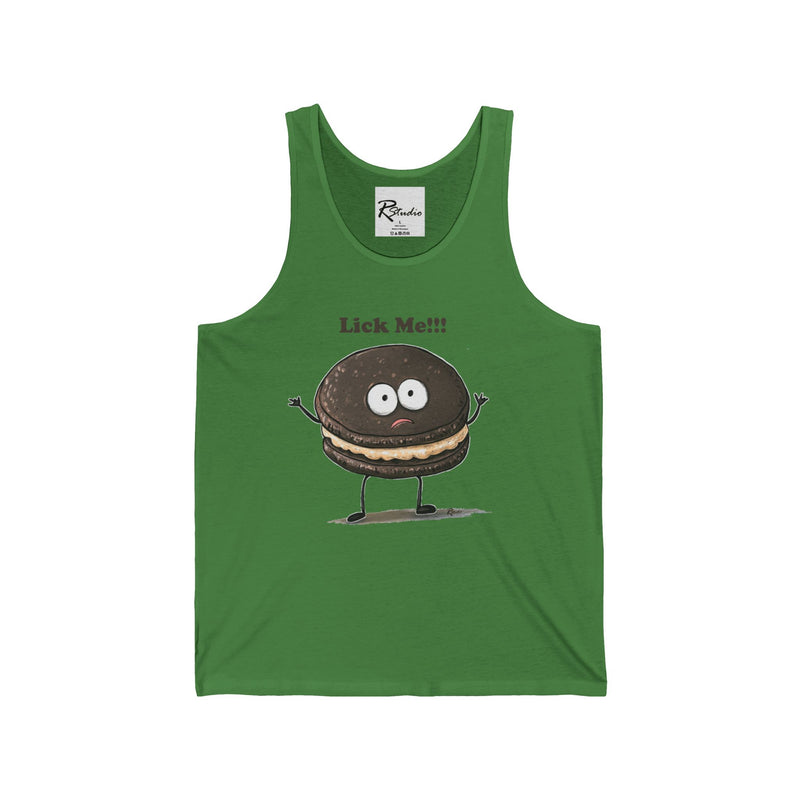 Naughty Nibbles Funny Adult Humor Sandwich Cookie Unisex Soft-Style Tank Top