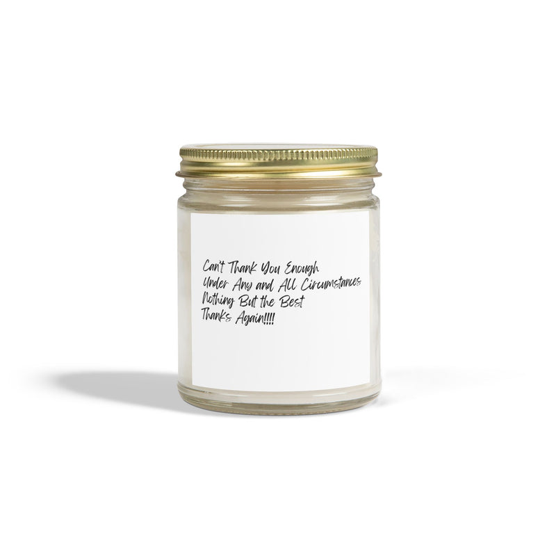 The "Ultimate" Thank You Gift Candle Scented Coconut Apricot Soy Wax Candles (4oz, 9oz)