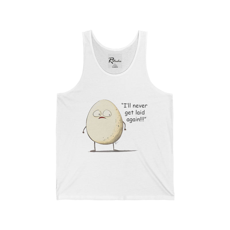 Naughty Nibbles Funny Adult Humor Egg  Unisex Soft-Style Tank Top