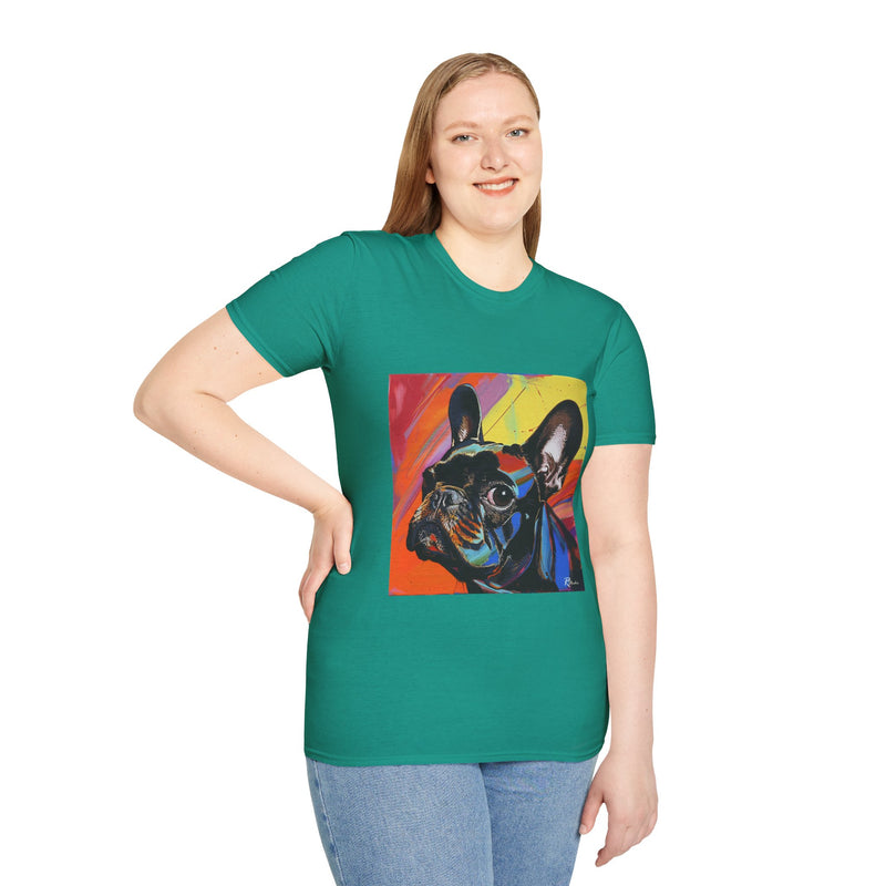 French Bulldog Fine Art Unisex Softstyle T-Shirt