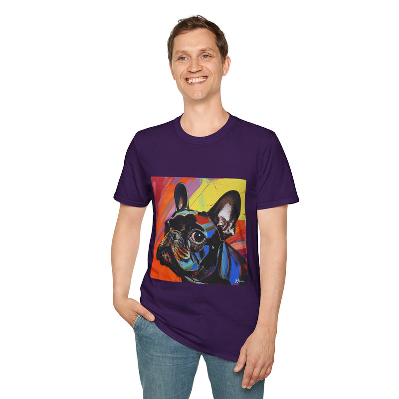 French Bulldog Fine Art Unisex Softstyle T-Shirt