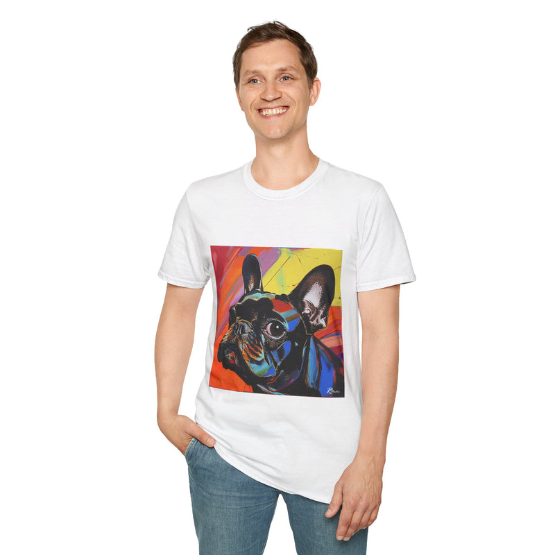 French Bulldog Fine Art Unisex Softstyle T-Shirt