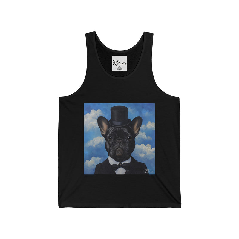 French Bulldog Fine Art Unisex Jersey Tank Top - Stylish & Comfortable