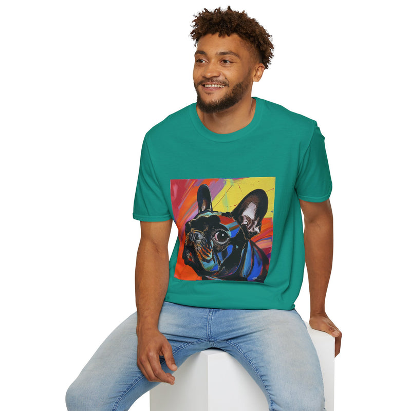 French Bulldog Fine Art Unisex Softstyle T-Shirt