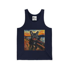 French Bulldog Fine Art Unisex Jersey Tank Top - Stylish & Comfortable