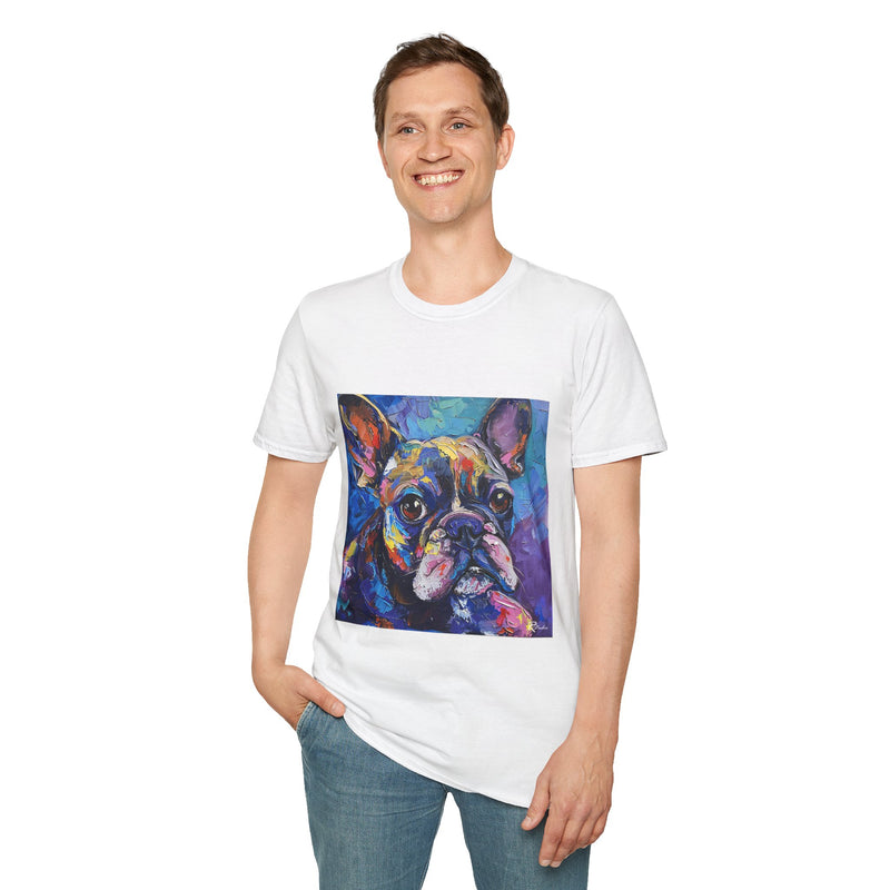 French Bulldog Fine Art Unisex Softstyle T-Shirt