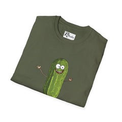 Naughty Nibbles Funny Adult Humor Cartoon Pickle Unisex Soft-Style T-Shirt