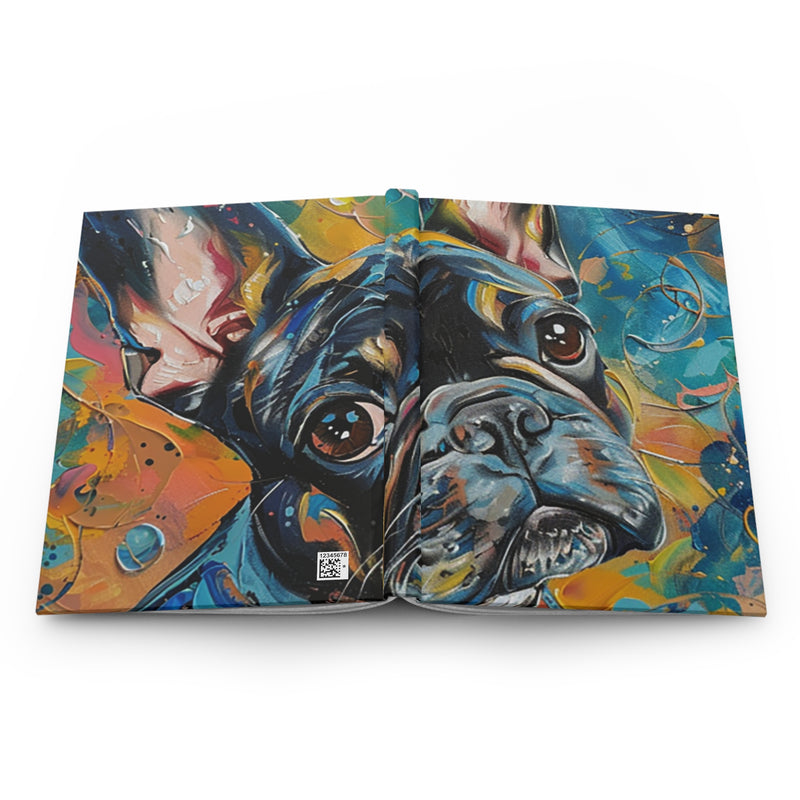 French Bulldog Hardcover Journal - Fine Art Inspired Matte Finish