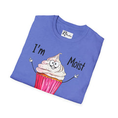 Naughty Nibbles Funny Adult Humor Cartoon Frosted Cup Cake Unisex Soft-Style T-Shirt