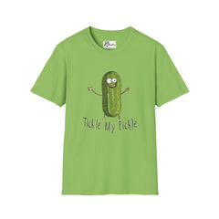 Naughty Nibbles Funny Adult Humor Cartoon Pickle Unisex Soft-Style T-Shirt