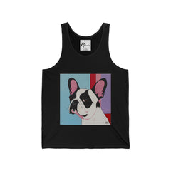 French Bulldog Fine Art Unisex Jersey Tank Top - Stylish & Comfortable