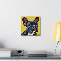 Colorful Pop Art French Bulldog Canvas Print - Multicolored Home Decor