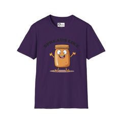 Naughty Nibbles Funny Adult Humor Cartoon Peanut Butter Unisex Soft-Style T-Shirt