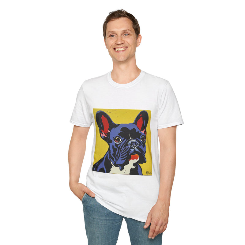 French Bulldog Fine Art Unisex Softstyle T-Shirt