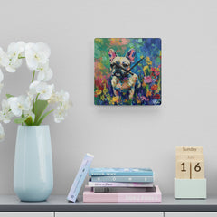 French Bulldog Acrylic Wall Clock - Fine Art Inspired Design