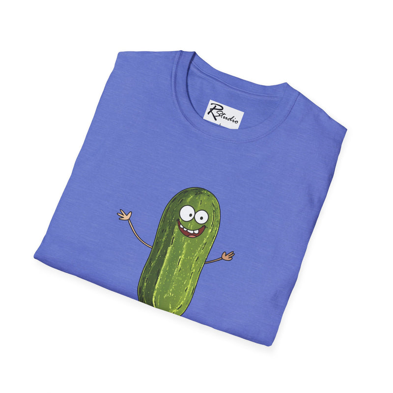 Naughty Nibbles Funny Adult Humor Cartoon Pickle Unisex Soft-Style T-Shirt