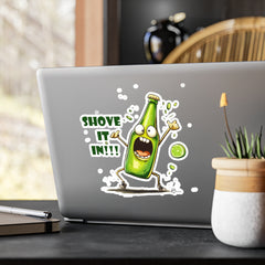 Naughty Nibbles Funny Adult Humor Mexican Beer Bottle Vinyl Kiss-Cut Decals - Durable & Removable