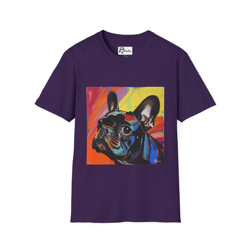 French Bulldog Fine Art Unisex Softstyle T-Shirt