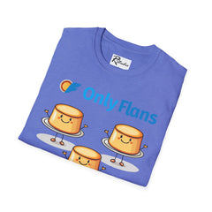 Naughty Nibbles Funny Adult Humor Cartoon Only Flans Unisex Soft-Style T-Shirt