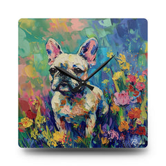 French Bulldog Acrylic Wall Clock - Fine Art Inspired Design