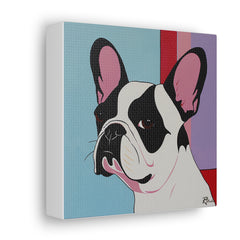 Colorful Fine Art French Bulldog Canvas Print - Multicolored Home Decor