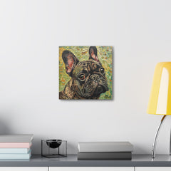 Colorful Fine Art French Bulldog Canvas Print - Multicolored Home Decor