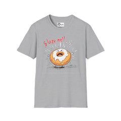 Naughty Nibbles Funny Adult Humor Cartoon Glazed Donut Unisex Soft-Style T-Shirt