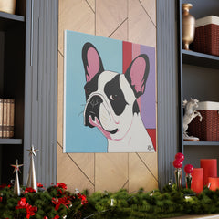 Colorful Fine Art French Bulldog Canvas Print - Multicolored Home Decor