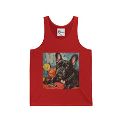 French Bulldog Fine Art Unisex Jersey Tank Top - Stylish & Comfortable