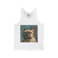 French Bulldog Fine Art Unisex Jersey Tank Top - Stylish & Comfortable