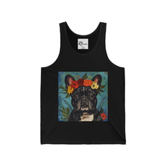 French Bulldog Fine Art Unisex Jersey Tank Top - Stylish & Comfortable