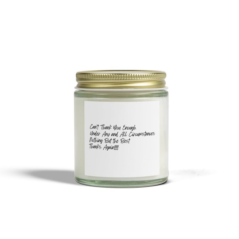 The "Ultimate" Thank You Gift Candle Scented Coconut Apricot Soy Wax Candles (4oz, 9oz)