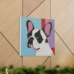 Colorful Fine Art French Bulldog Canvas Print - Multicolored Home Decor