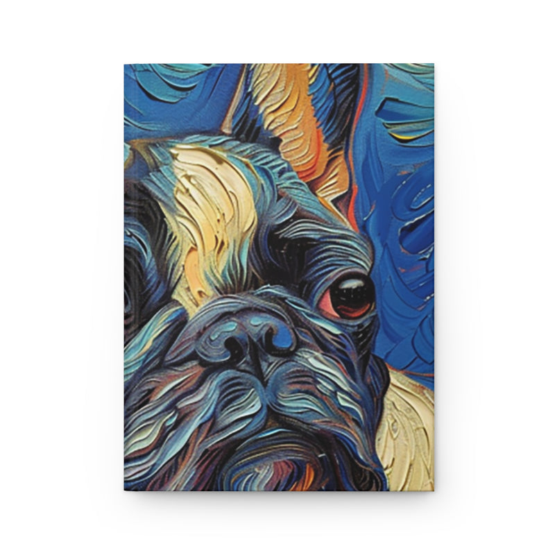 French Bulldog Hardcover Journal - Fine Art Inspired Matte Finish