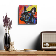 French Bulldog Acrylic Wall Clock - Fine Art Inspired Design