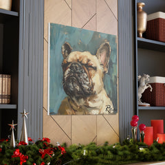 Colorful Fine Art French Bulldog Canvas Print - Multicolored Home Decor