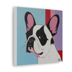 Colorful Fine Art French Bulldog Canvas Print - Multicolored Home Decor