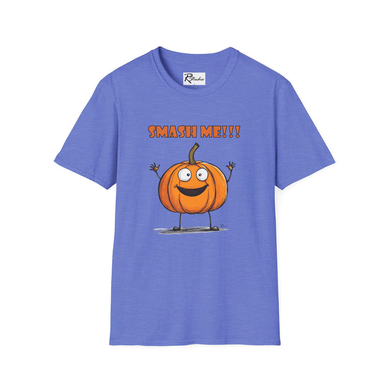 Naughty Nibbles Funny Adult Humor Cartoon Pumpkin Unisex Soft-Style T-Shirt