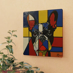 French Bulldog Acrylic Wall Clock - Fine Art Inspired Design