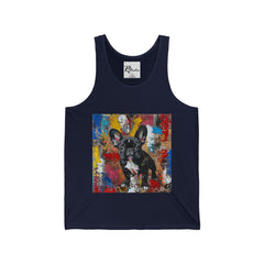 French Bulldog Fine Art Unisex Jersey Tank Top - Stylish & Comfortable