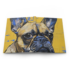 French Bulldog Hardcover Journal - Fine Art Inspired Matte Finish