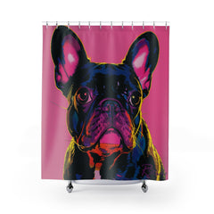 French Bulldog Fine Art Shower Curtain - Stylish Bathroom Decor