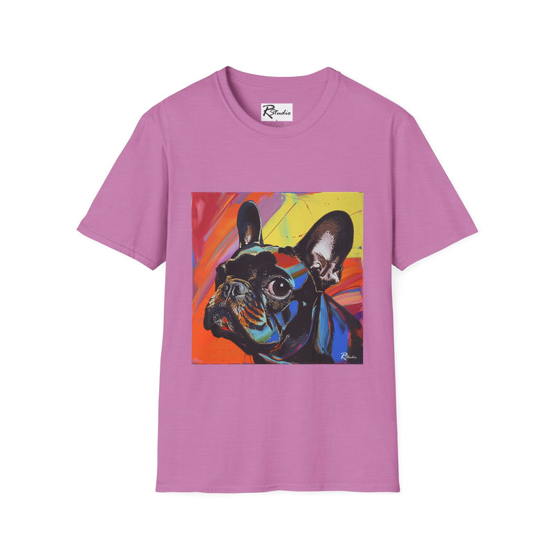 French Bulldog Fine Art Unisex Softstyle T-Shirt