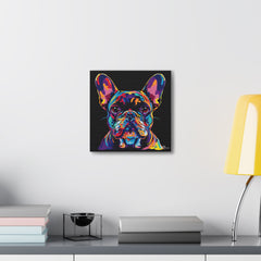 Colorful Pop Art French Bulldog Canvas Print - Multicolored Home Decor