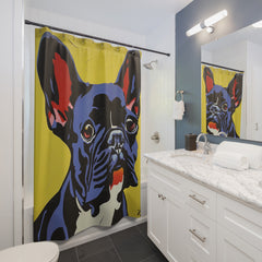 French Bulldog Fine Art Shower Curtain - Stylish Bathroom Decor