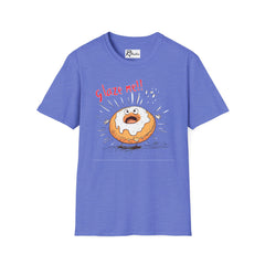 Naughty Nibbles Funny Adult Humor Cartoon Glazed Donut Unisex Soft-Style T-Shirt