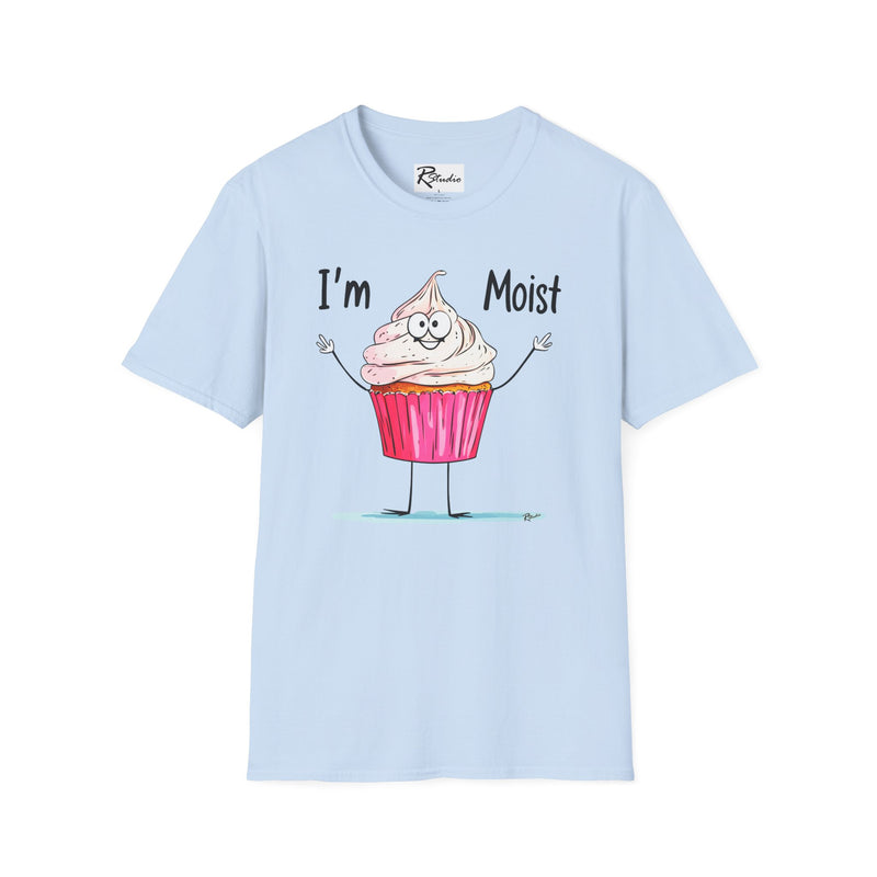 Naughty Nibbles Funny Adult Humor Cartoon Frosted Cup Cake Unisex Soft-Style T-Shirt