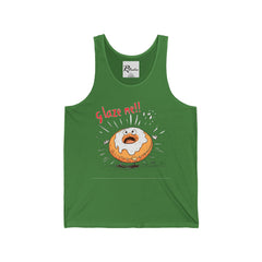 Naughty Nibbles Funny Adult Humor Glazed Donut  Unisex Soft-Style Tank Top