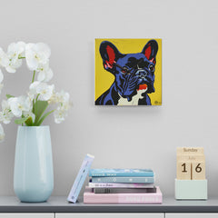 French Bulldog Acrylic Wall Clock - Fine Art Inspired Design