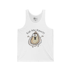 Naughty Nibbles Funny Adult Humor Raw Oyster Unisex Soft-Style Tank Top